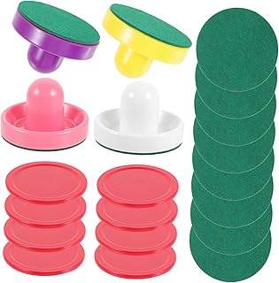 INOOMP 1 conjunto de acessórios de ar para hóquei de ar, discos de hóquei de ar de plástico, disco de hóquei no gelo, substituições de hóquei no gelo, acessórios para jogos de hóquei, discos de jogo de hóquei de ar