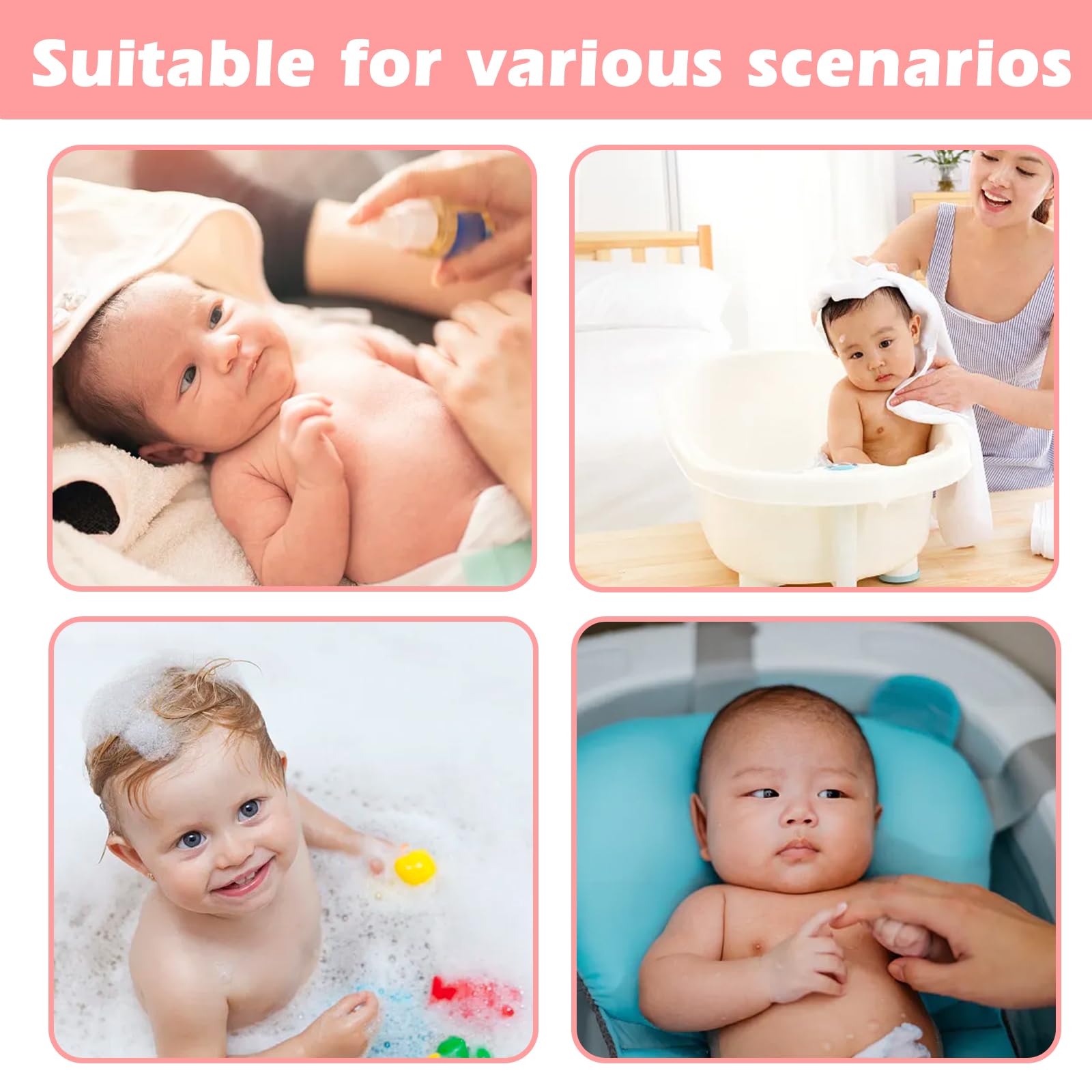 Lot de 3 serviettes à capuche : 80 x 80 cm Serviette bébé avec capuche, serviette de bain douce et super absorbante, poncho de bain unisexe