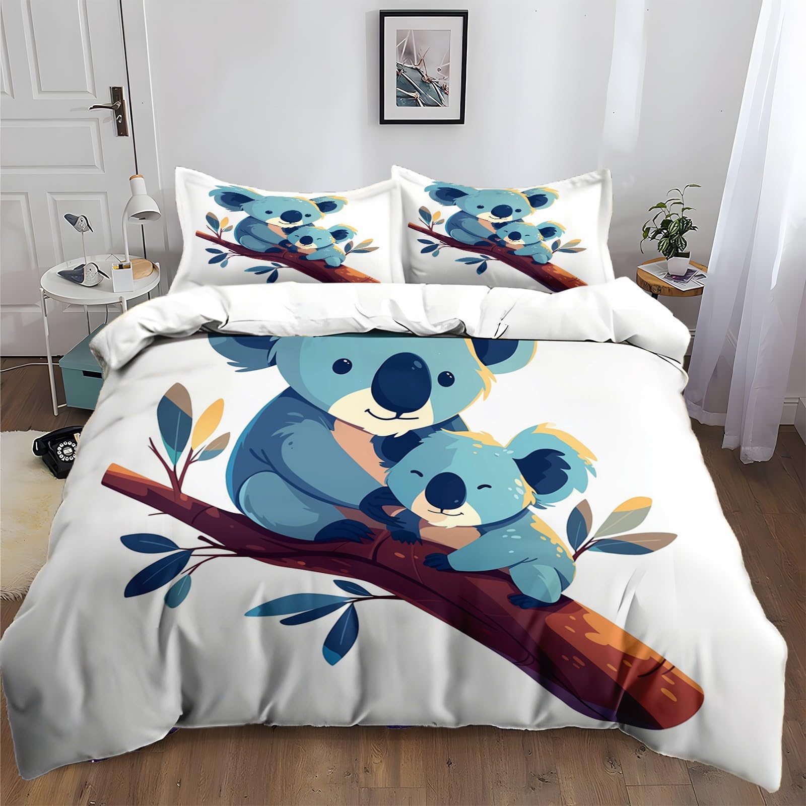Housse de couette 240x260 cm douce et infroissable pour simplifier l'entretien du lit