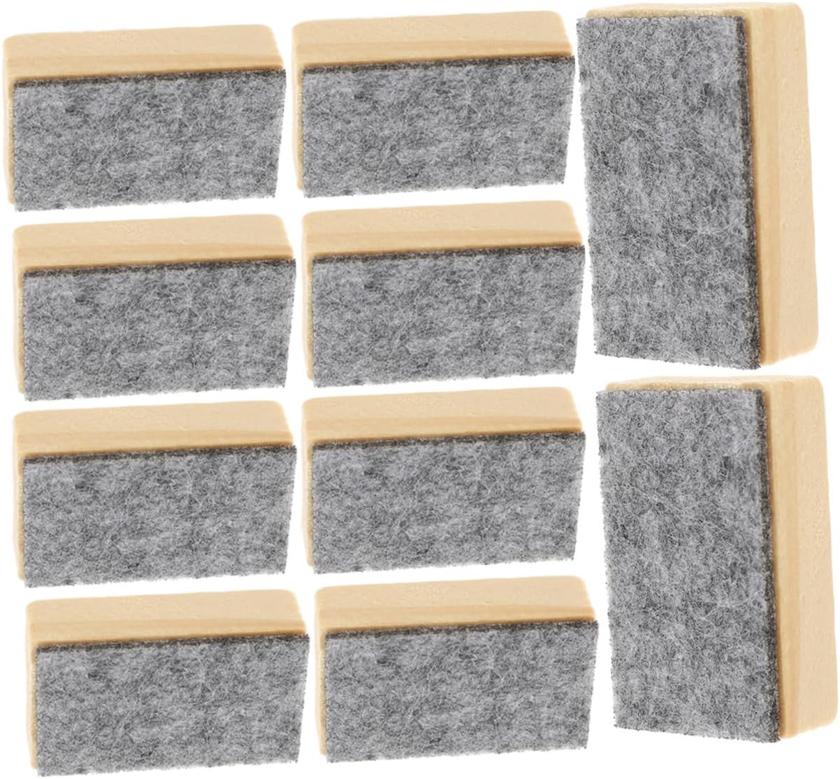 50pcs Felt Chalkboard Erasers Portable Cleaners for Classroom Office Home Use Felt Material for Chalk Dust Removal