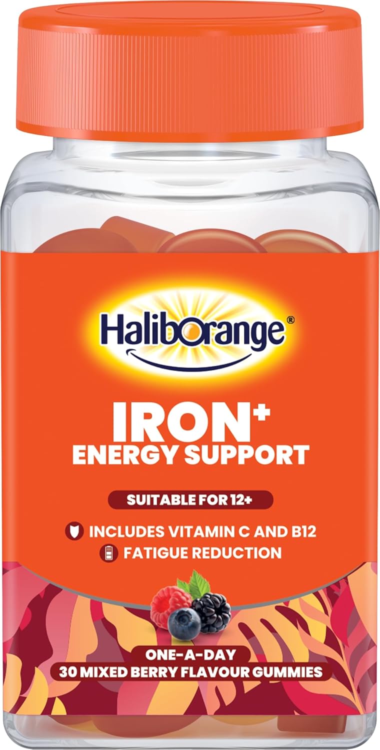 Haliborange Iron+ Mixed Berry Gummies Iron Supplement for Adults