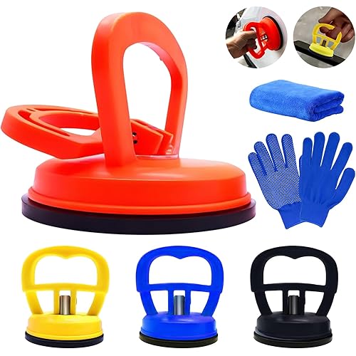 Yawlsow 6Packs Car Dent Puller, Powerful Car Dent Remover Tool And Dent Removal Kit for Auto Car Body Paintless Dent Repair,Suction Cup for Glass, Mirror,Tiles,Screen,Granite Lifter and Objects Moving