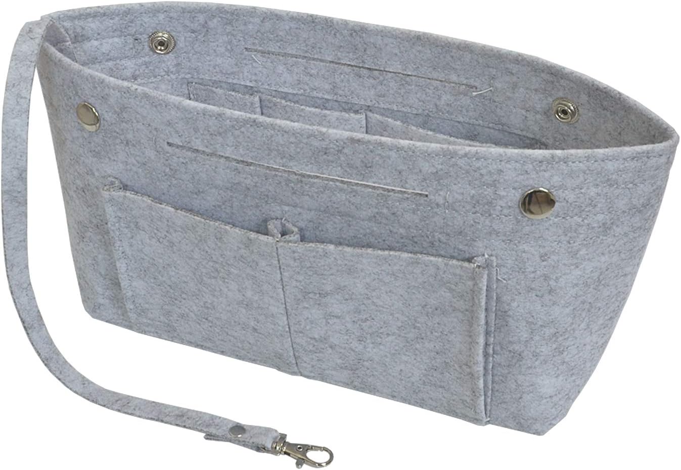 Felt Tote Handbag Purse Organizer Insert Divider Shaper Bag in Bag