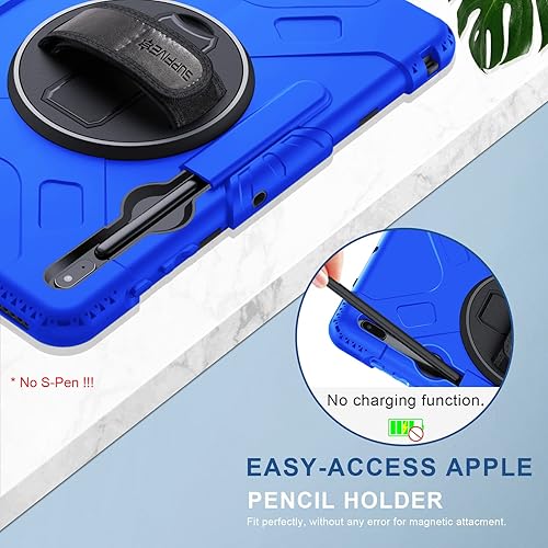 Miniatura 6 de SUPFIVES Funda para Samsung Galaxy Tab S7 FE de 12.4 pulgadas 2021 Grado militar mejorado funda protectora de silicona suave de cuerpo completo -