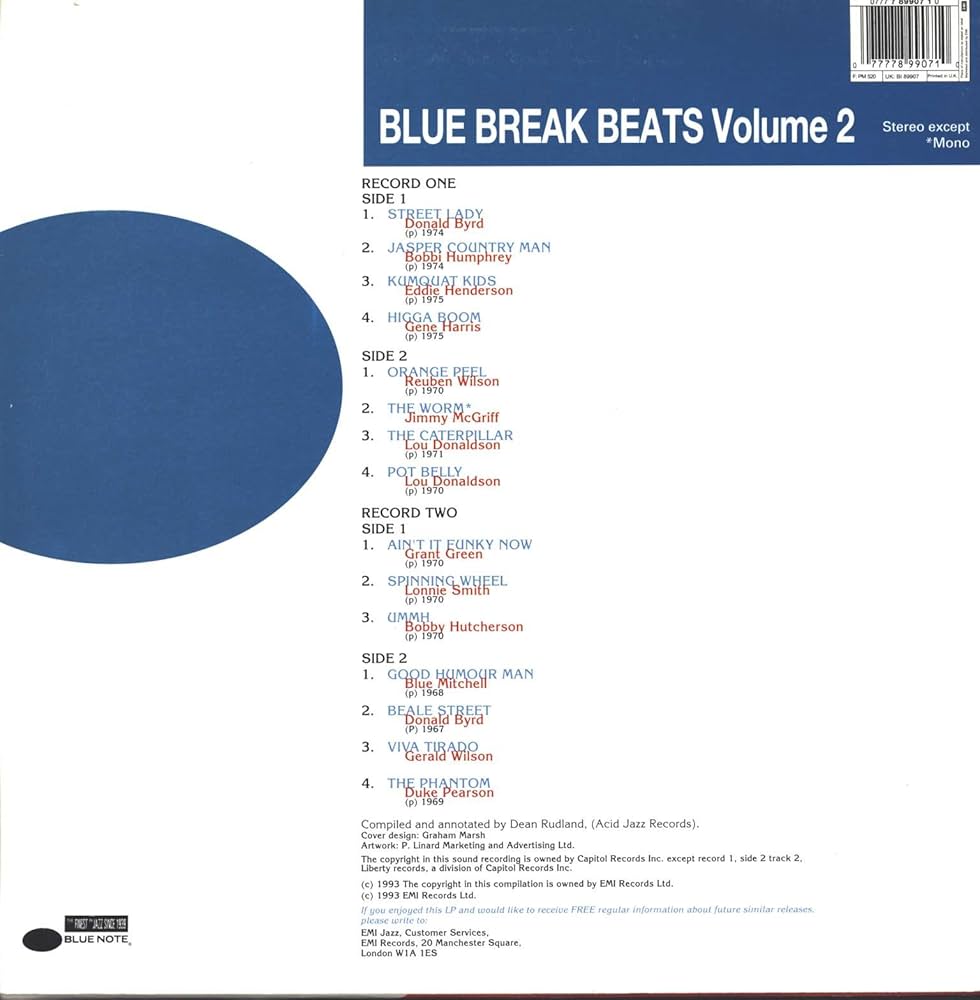 Amazon.co.jp: Blue Breaks Beats [12 inch Analog]: ミュージック