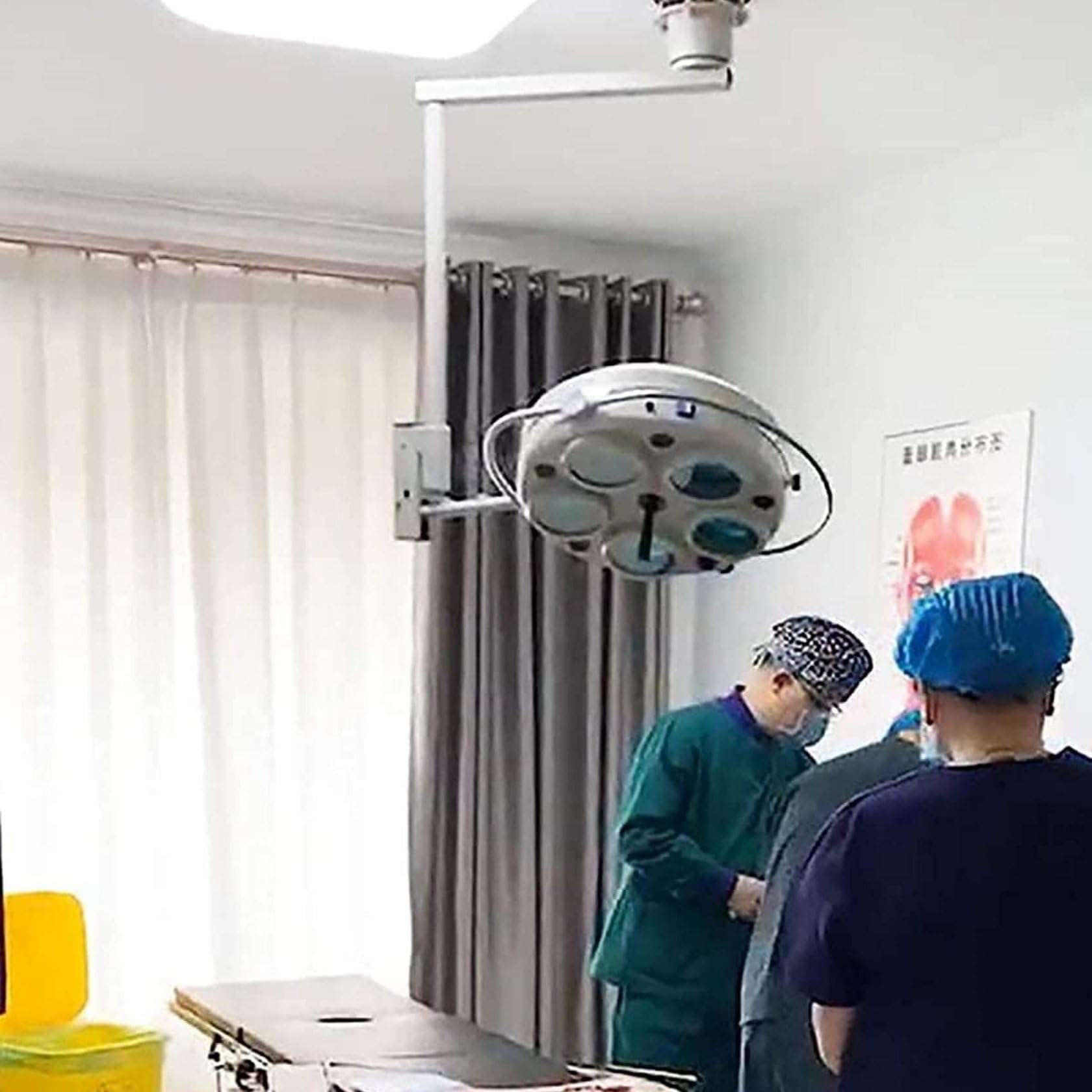 25 W Lampa Diagnostyczna Bezcieniowa, Lampa Halogenowa Z 5 Otworami, Sufitowa Lampa Do Sali Operacyjnej, Obrotowa O 360° Lampa Do Badań Lekarskich, Bezcieniowa, ChłOdne BiałE śWiatłO Z Regulowaną