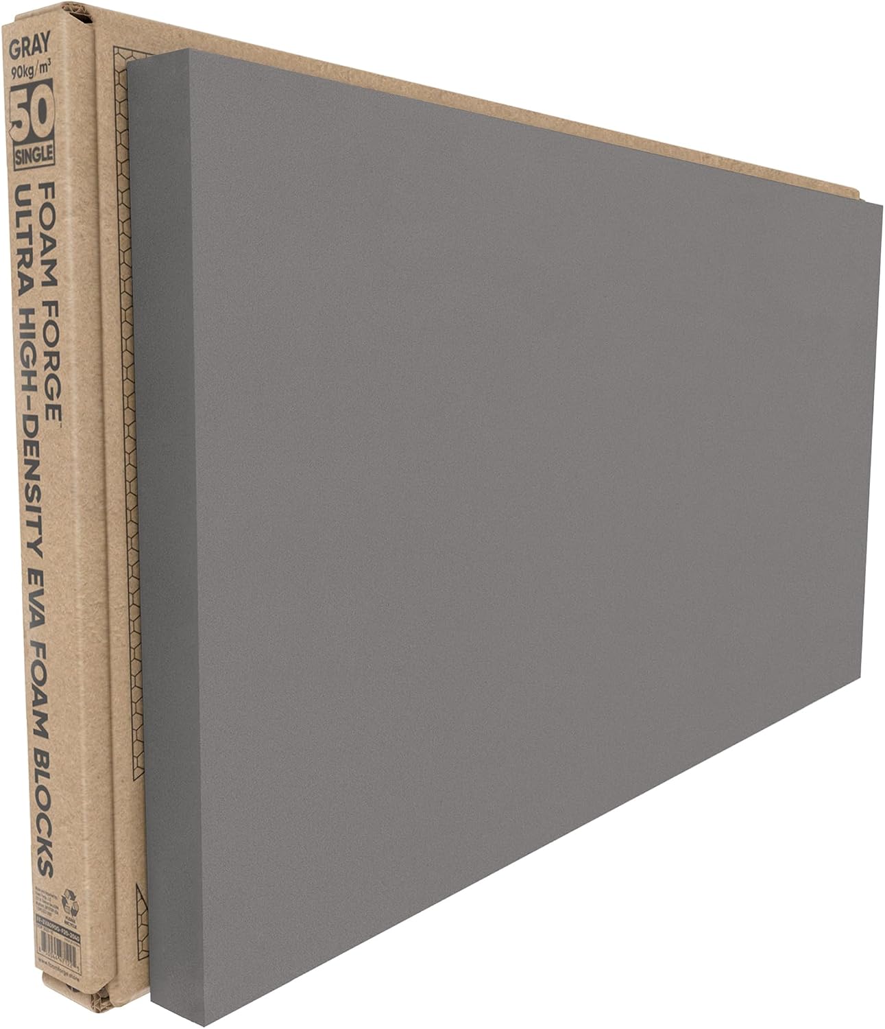 FOAM FORGE Ultra High Density EVA Foam 50mm Block (Single) - Perfect Material for Crafting Thick Cosplay Props!