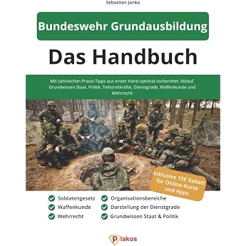 Bundeswehr Grundausbildung - Das Handbuch Mit zahlreichen Praxis-Tipps aus erster Hand optimal vorbereitet Ablauf Grundwissen Staat Politik ... Dienstgrade Waffenkunde und Wehrrecht
