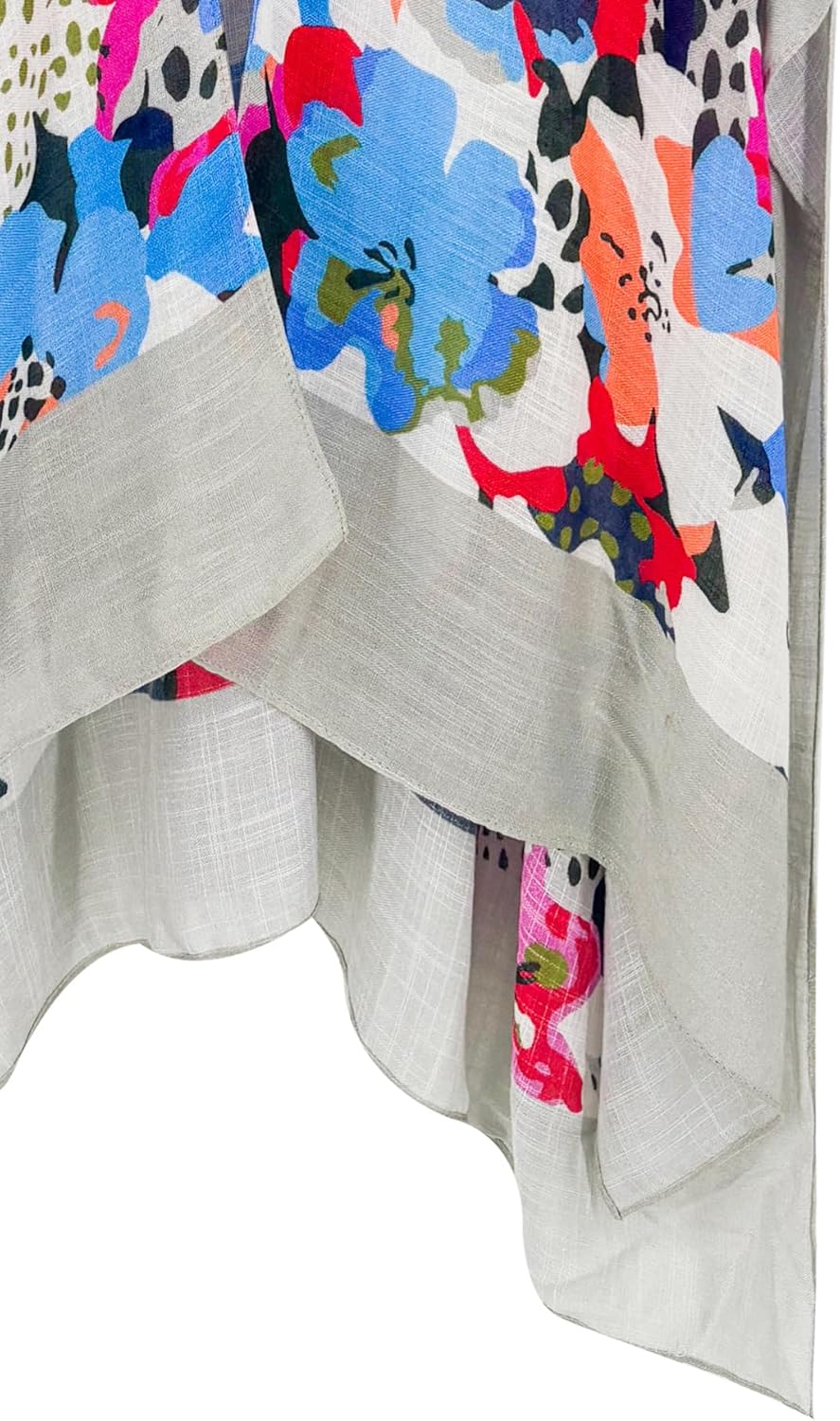 Breezy Lane Women's Kimono Cardigan Summer Swimsuit Coverups Beach Cover Up with Floral Print for Vacation - Image 6