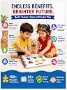 Clapjoy Montessori Busy Book Level 1 | 16-in-1 Toddler Activity Binder with Numbers, Alphabets, Animals, Colours & Fruits | Educational Velcro Quiet Book for Kids Age 2-5 Years | Preschool Learning Toy & Gift gallery image