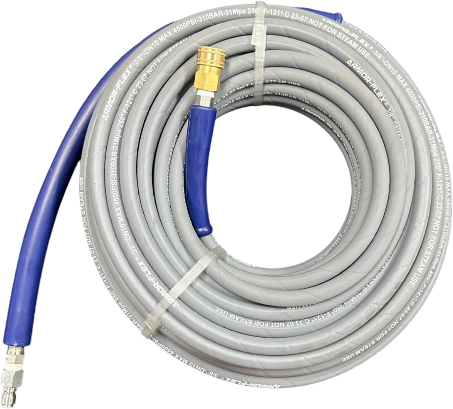 CHA1001GB 3/8 in. x 100 ft. Non-Marking 4000 PSI Pressure Washer Replacement Hose with Quick Connect