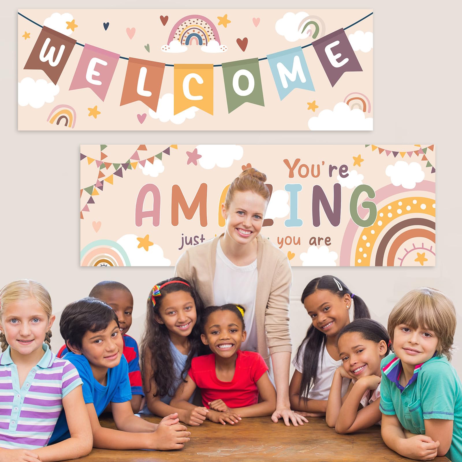 Snapklik.com : Boho Classroom Decorations For Teachers Bohemia Welcome ...