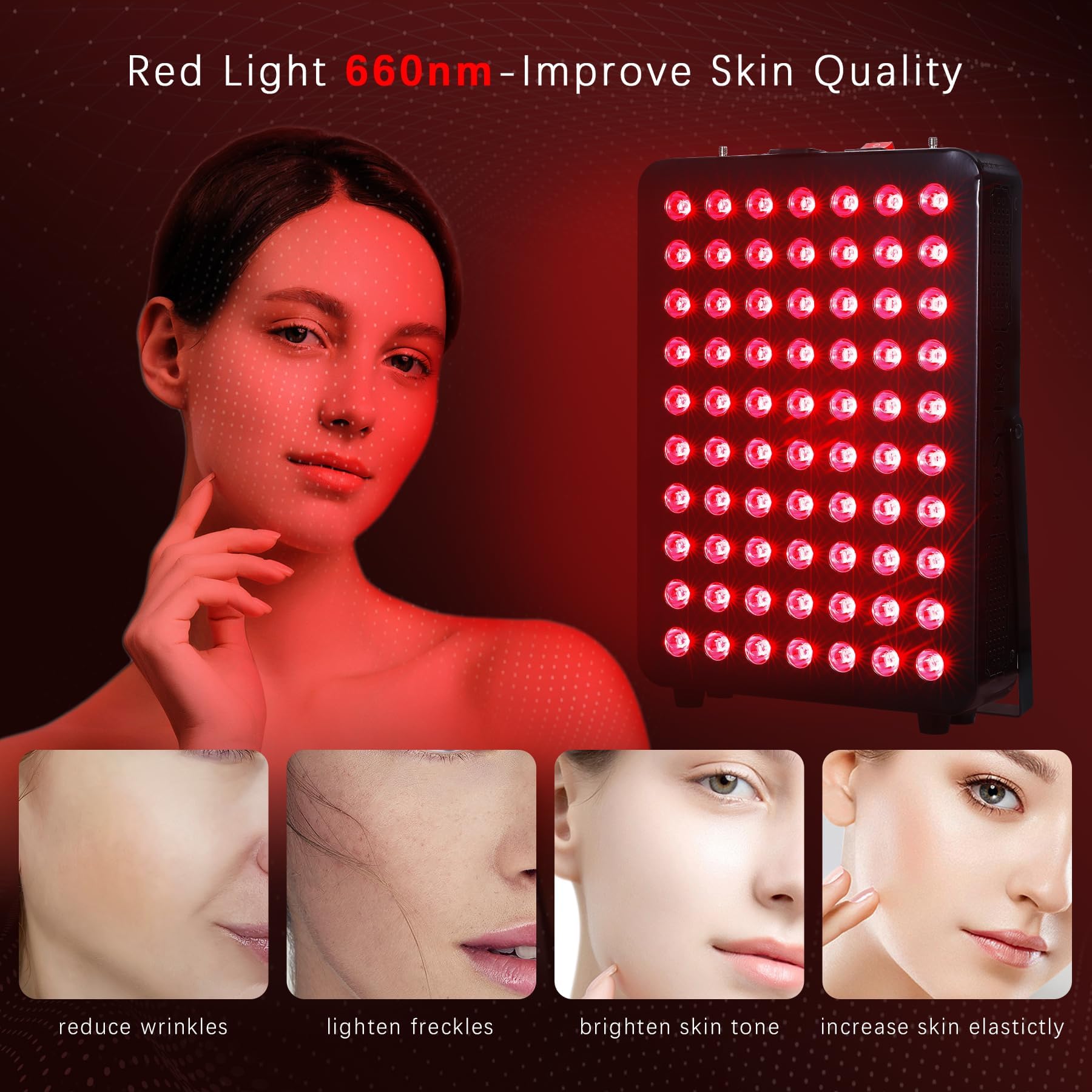 Lampada Infrarossi Profey 50W - Luce Rossa 660nm E IR 850nm Per Viso E Corpo - Foto 9