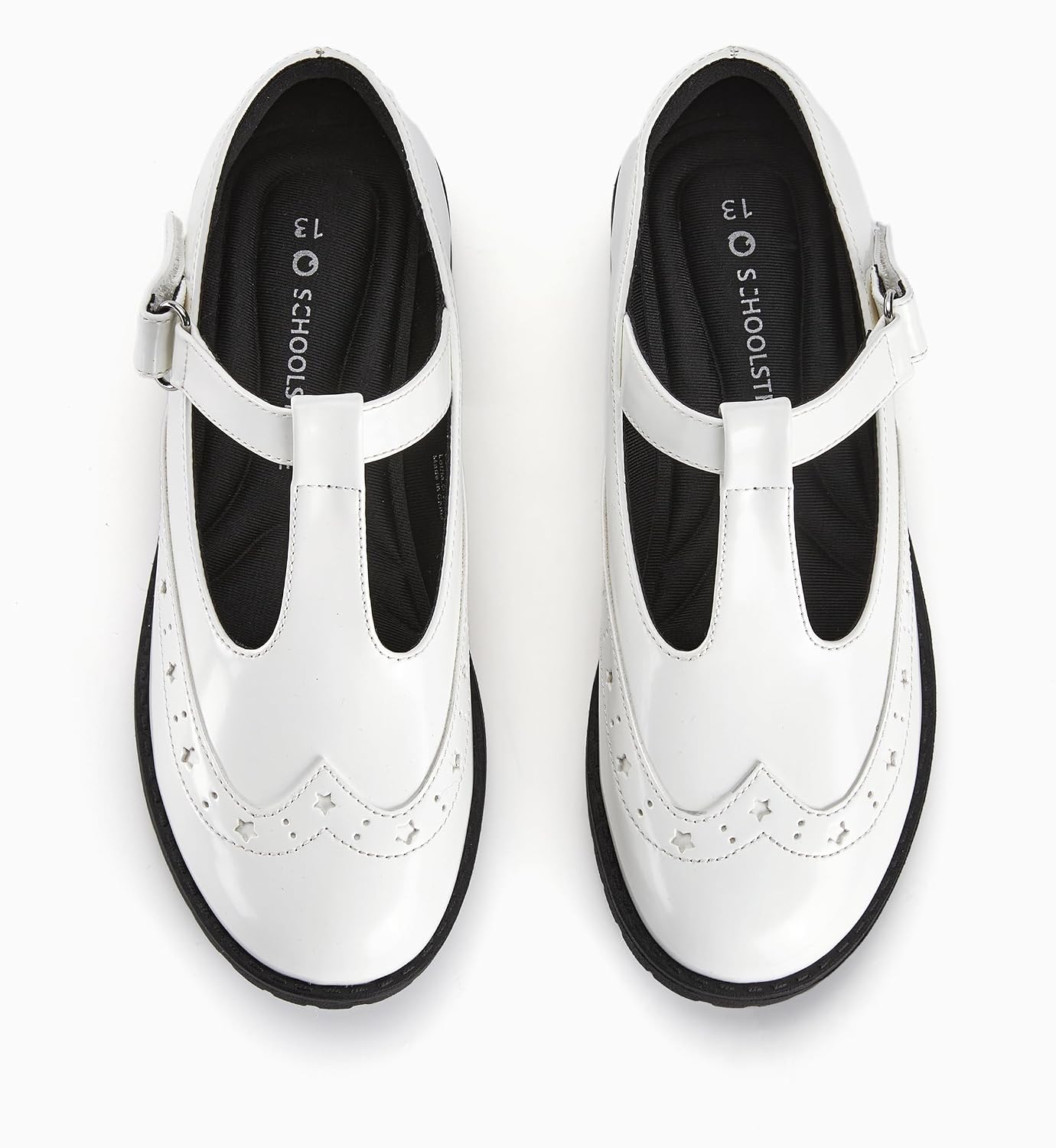 PATPAT Girls School Shoes Mary Jane Shoes Uniform Dress Flats T-Strap Chunky Heel Round Toe Loafers Oxfords for Little/Big Kids