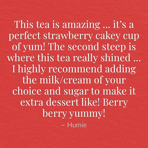 Miniatura 7 de The Republic of Tea - Té de hierbas de pastel de fresa, 36 bolsas de té