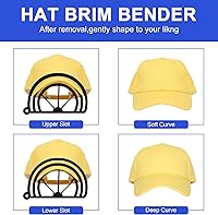 Vista 2 de khanka Estuche de transporte rígido compatible con gorras de béisbol. Este organizador protege hasta 8 sombreros (azul)