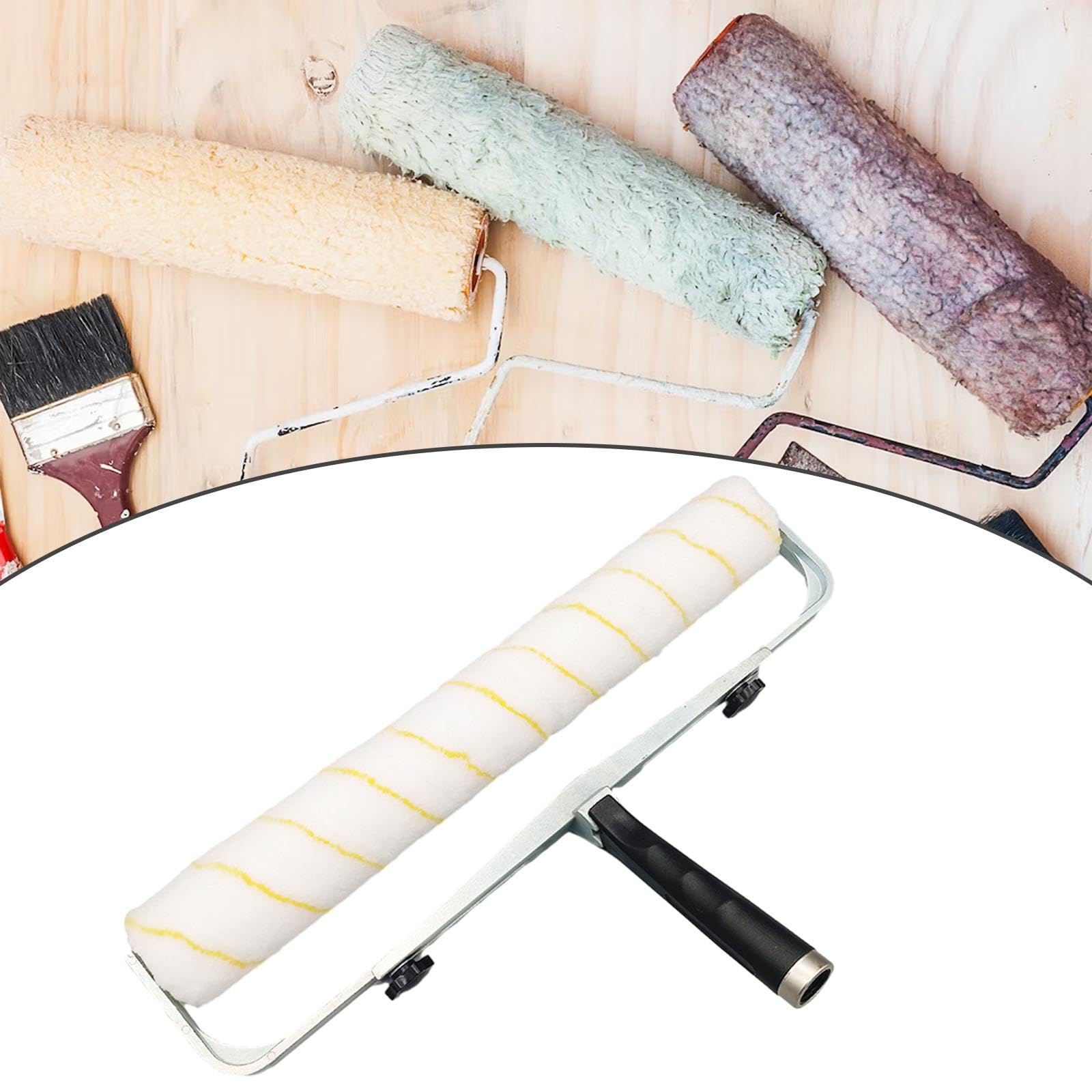 Rullo di vernice da 45 cm con accessorio per telaio a rullo Forniture per verniciatura liscia per la casa Telaio regolabile per la decorazione, Stile b