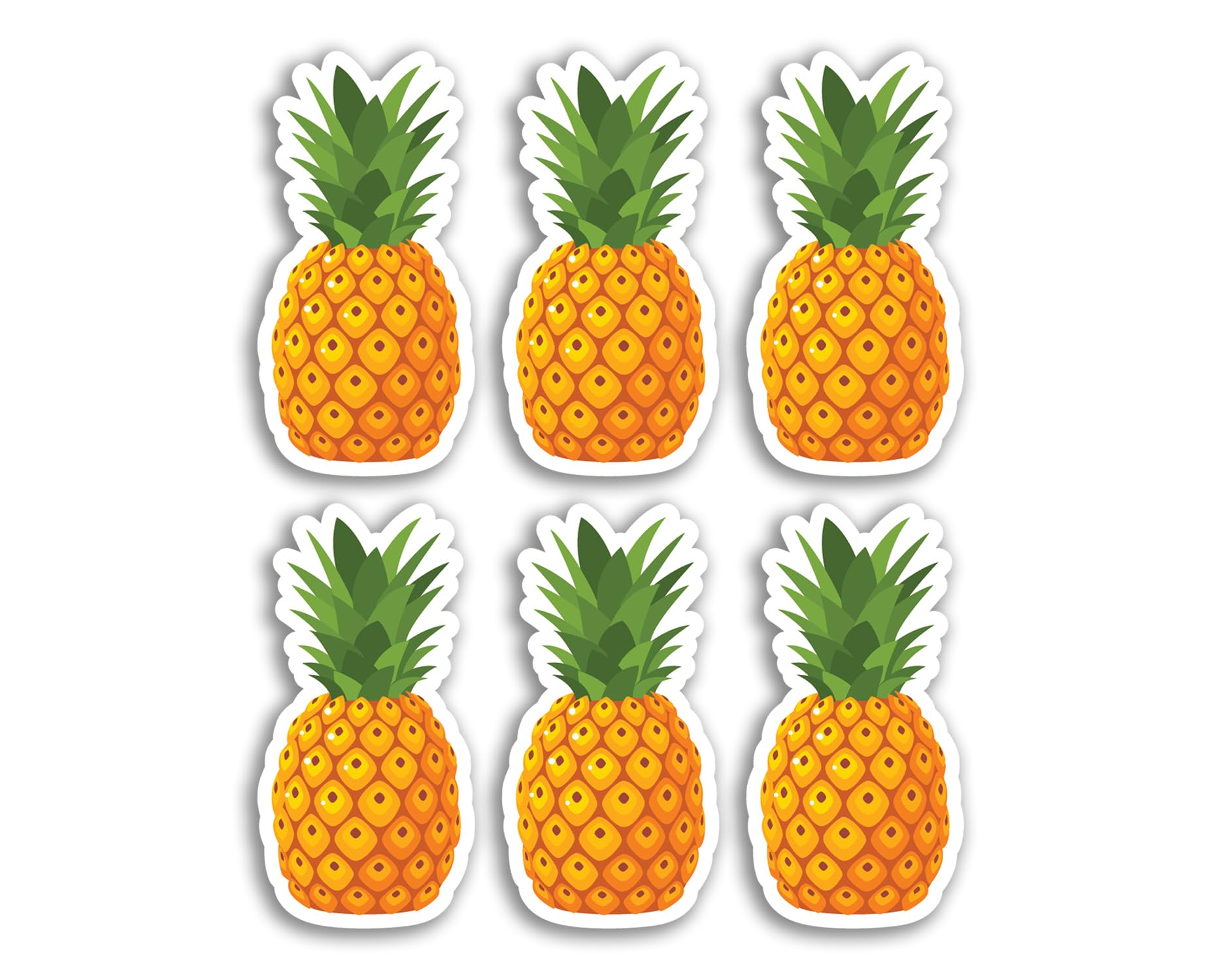 A5 Aufkleberbogen Ananas – Bunte Vinyl-Aufkleber Für Scrapbooking, Laptop & Auto, Glänzend