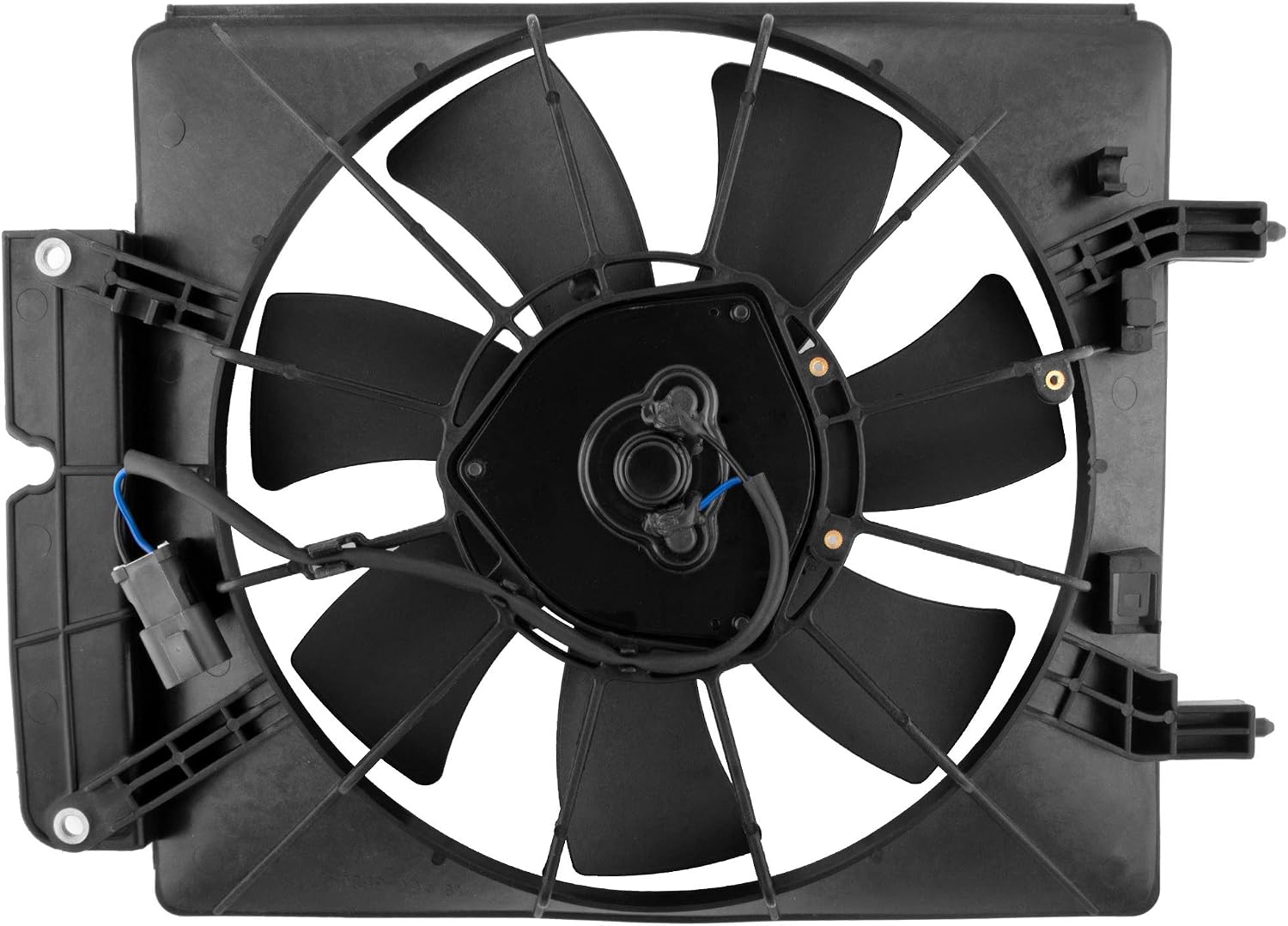 BOXI 620-233 Right/Passenger Side AC A/C Condenser Cooling Fan Assembly Fit for Honda CR-V 2002-2006 Element 2003-2006 Replace 38616-P3G-003 FA70161