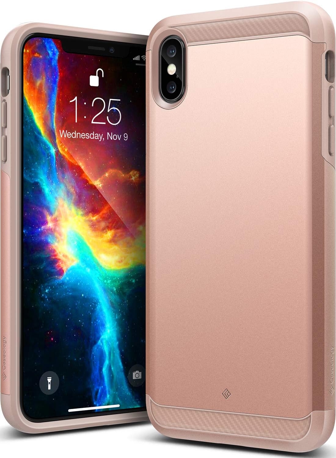 Caseology Legion for iPhone Xs Max Case (2018) - Reinforced Protection - Rose Gold