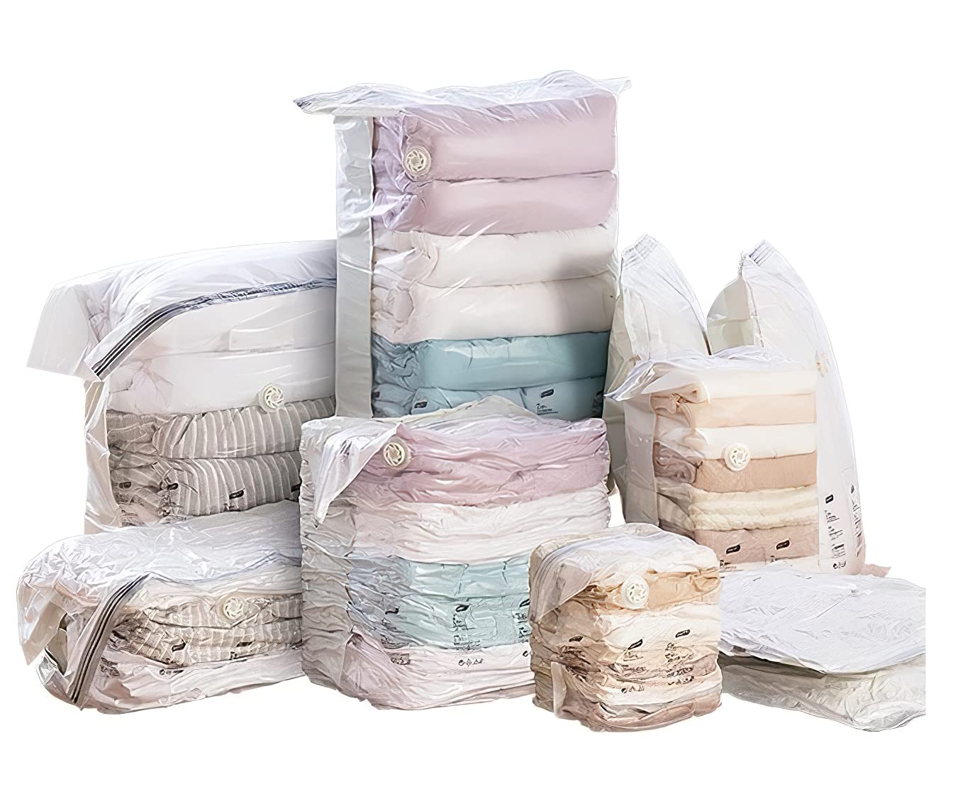 Sac de rangement sous vide pour armoire sans aspirateur housse compression 45x70