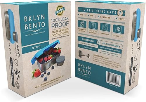 Miniatura 5 de Recipiente de alimentos de acero inoxidable y soporte para condimentos Tapa de silicona a prueba de fugas Fiambrera de metal Caja Bento Aderezos