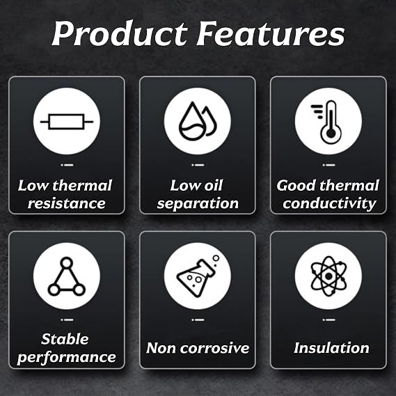 2PCS Thermal Paste, CPU Thermal Paste, High-Performance Ther-mal Putty with High Conductivity for Heatsink, IC, CPU & All Coolers, Efficient Heat Dissipation Grease(3g)