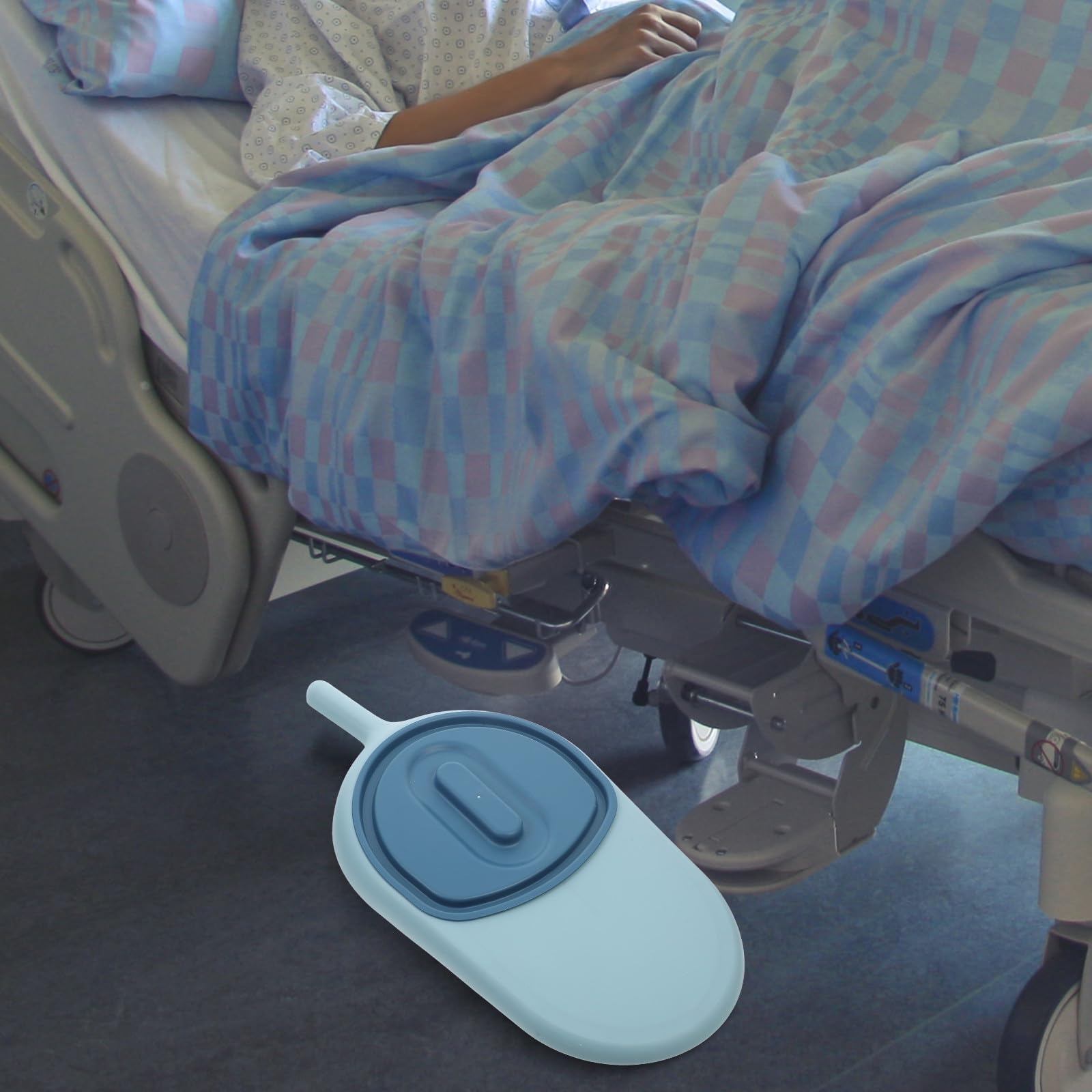 Padella per Anziani Allettati con Coperchio in Pp Design Semplice e Moderno, Anti Fuoriuscita, Adatta per Uomini e Donne Incinte per Uso Domestico