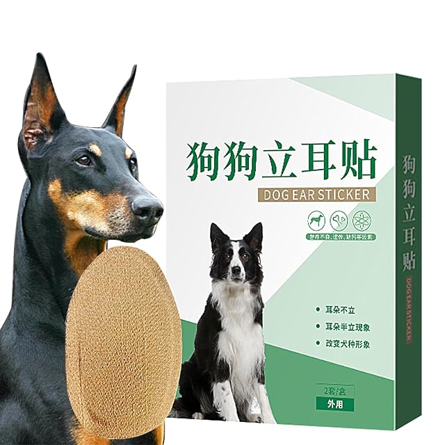 Adhesivo para soporte de orejas de perro, calcomanías suaves para orejas de perro corregidas