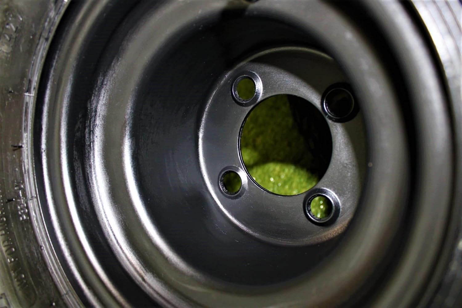 22x11.00-8 with 8x7 Matte Black Wheels for Golf Cart (Set of 4)