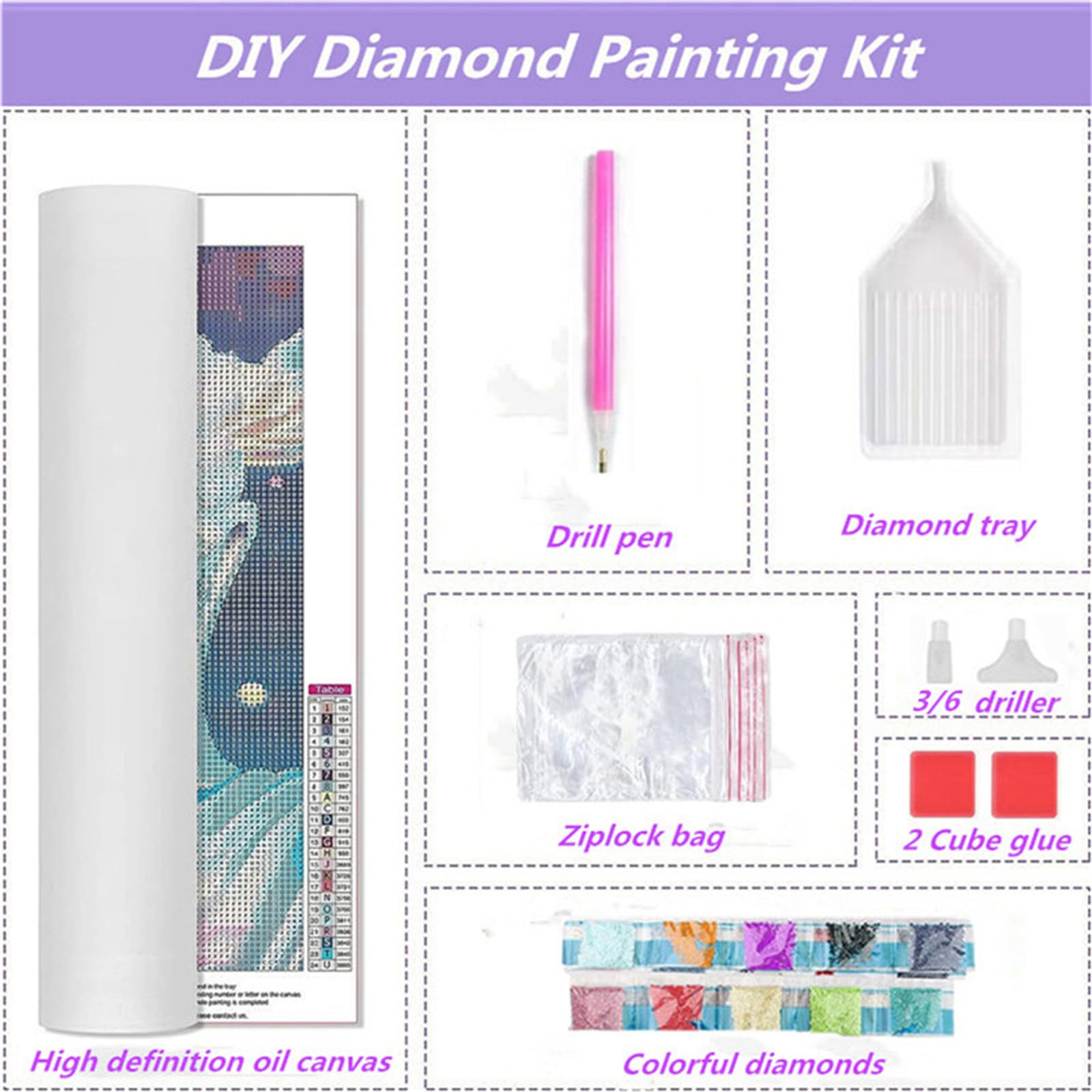 Sonnenaufgang Landschaft Diamond Painting Set,3 Stück 5D Diamant Painting Bilder Erwachsene,DIY Full Drill Embroidery Bastelset mit Zubehör,für Weihnachten Home Wanddekor Geschenk 35x50cm Wz-12363
