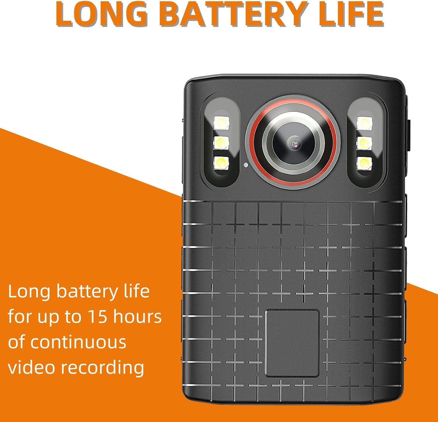 2K 1440p HD Police Body Camera, 2.0” LcdInfrared 15Hrs Recording Body Mounted VideoCamcorder with Night Vision for Hiking, Walk, LawEnforcement,Security Guards,Personal Use-128G