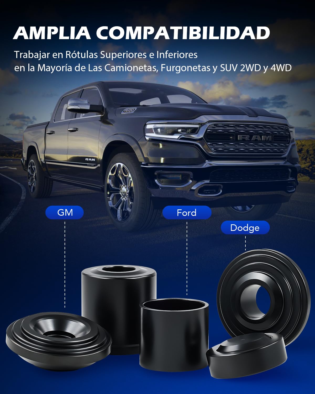 Orion Motor Tech 21 Piezas Master Ball Joint Press | Herramienta de Extracción de Rótula Superior e Inferior | Juego de Herramientas Mecánicas Automotrices