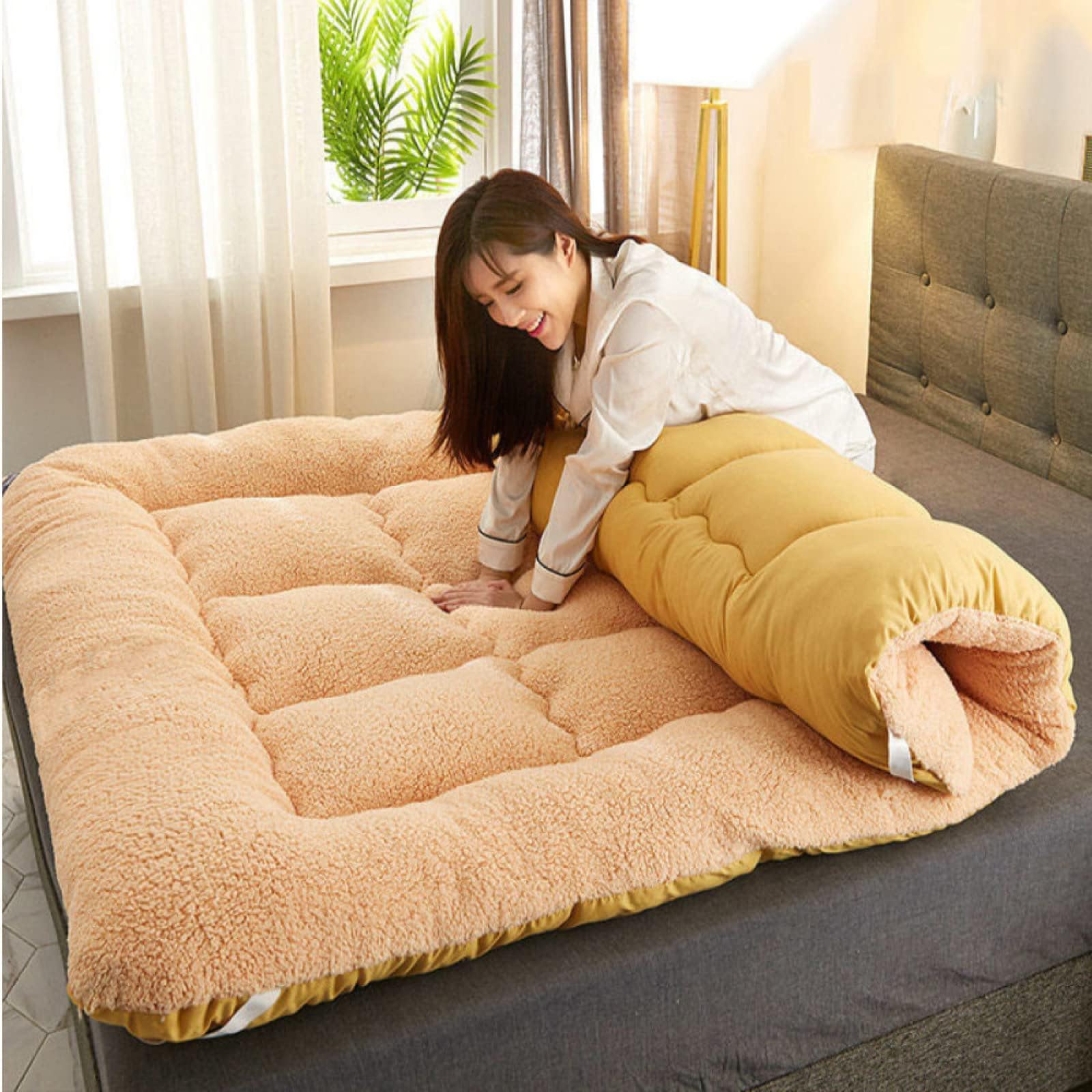Matelas futon japonais portable en tissu doux de qualité supérieure