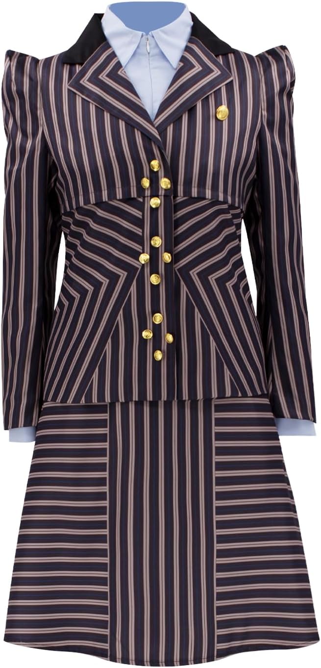 Elphaba Costume Women Adult Cosplay Wizard Suit Witch Dress University Halloween Uniform