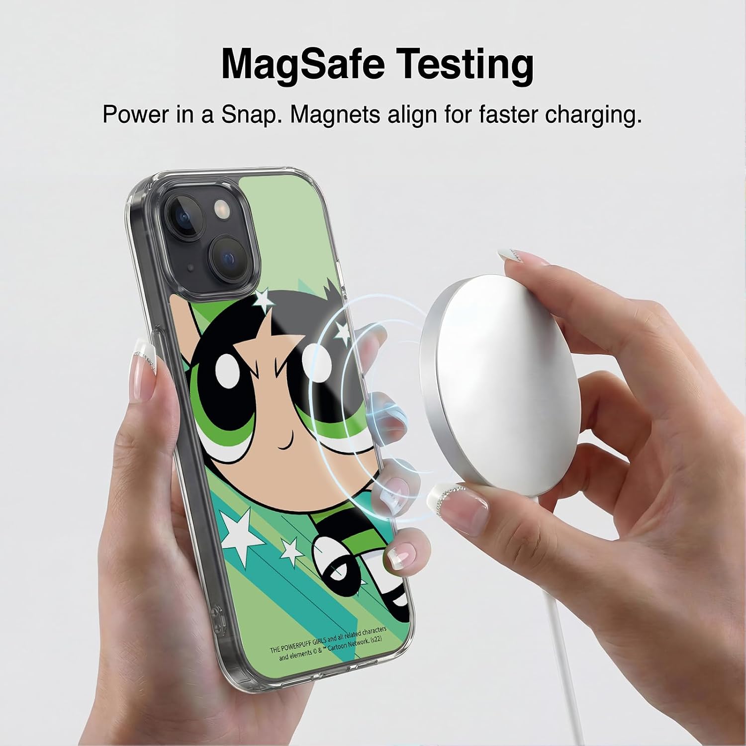 Head Case Designs Officially Licensed The Powerpuff Girls Buttercup Graphics Gel Case [Military Grade Protection] Compatible with Apple iPhone 15 Plus and Compatible with MagSafe