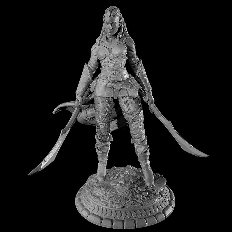 Amazon | 1/24 古代ファンタジー 女戦士レジンフィギュアキット