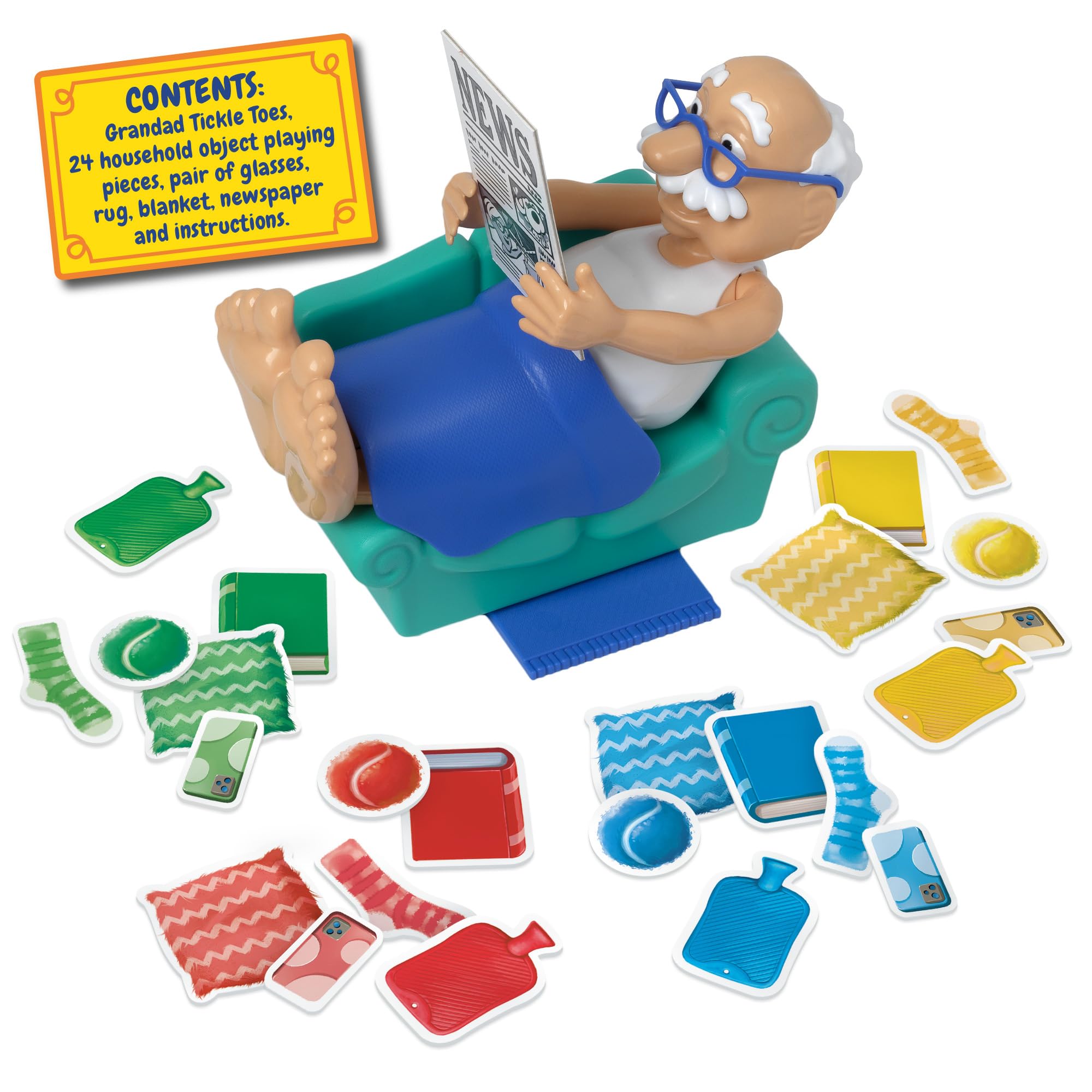 IDEAL Grandad Tickle Toes: the stack, tickle and topple fun children’s board game, kids action games for 2-4 players - Image 2