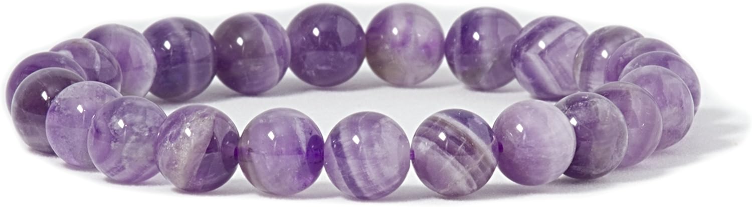 Cherry Tree Collection Tigers Eye Bracelets Plus Over 40 Other Stones – Gemstone Beads for Men & Women, Promotes Protection, Courage, Focus, Balance & Luck – Available in S, M, L with 8mm Round Beads