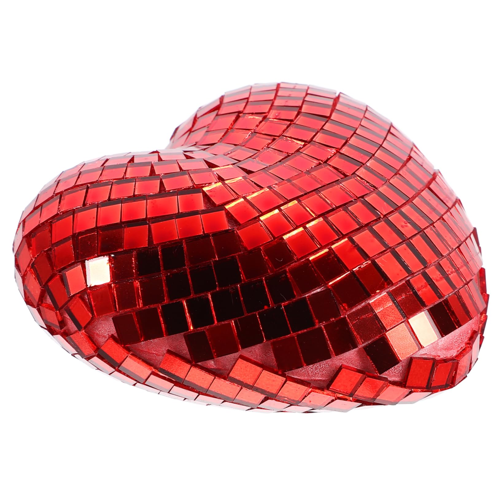 VINTORKY Reflective Heart Shaped Mirror Disco Ball Pendant 8cm Decorative Hanging Disco Ball for Party Decor for Disco Theme Celebrations and Events