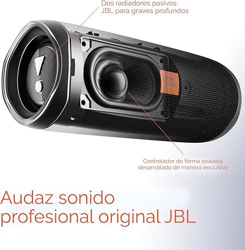 Miniatura 3 de JBL Flip 5 - Paquete de altavoces de plástico reciclados con Bluetooth impermeable con divvi. Funda protectora rígida - Azul (Eco Edition)