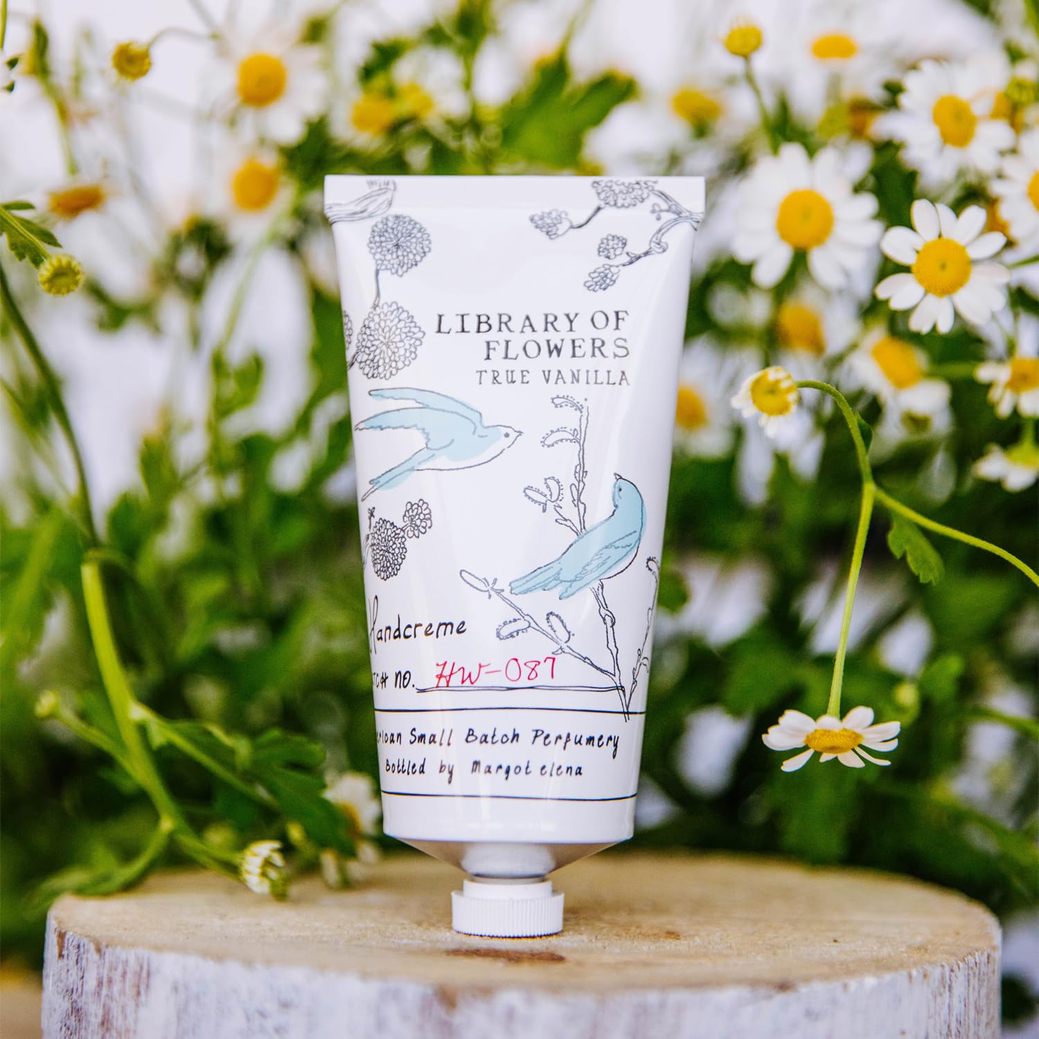 Library of Flowers Hydrating Hand Cream, Luxury Moisturizing Lotion for Women for Soft Skin, Everyday Purse Essentials