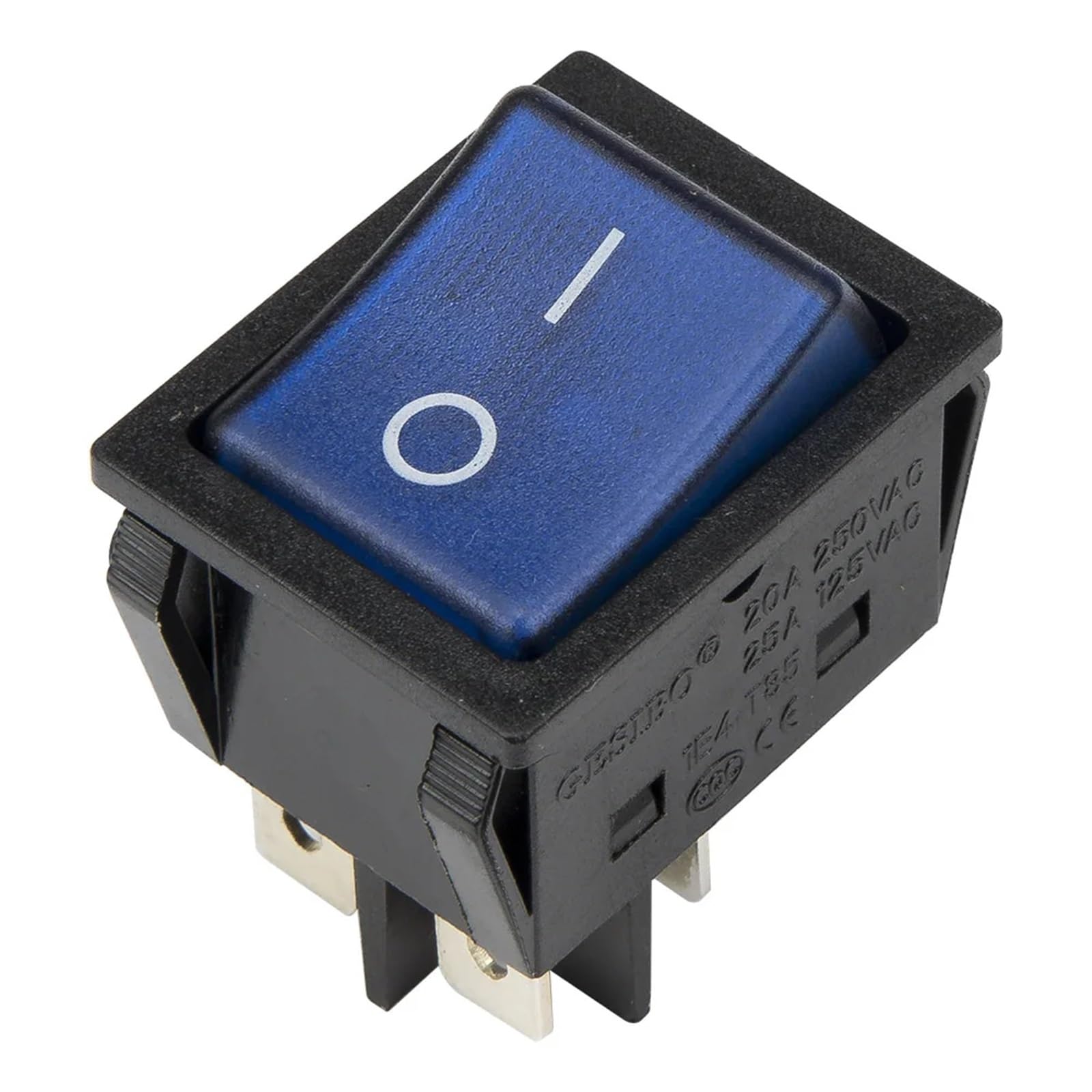 Interrupteur bouton KCD4 20A pour tableau électrique marine et commande 4 broches 220V