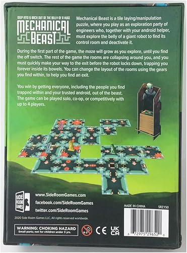 Miniatura 2 de Mechanical Beast - Un rompecabezas de colocación y manipulación de azulejos en solitario, Coop o competitivo para 1-4 jugadores