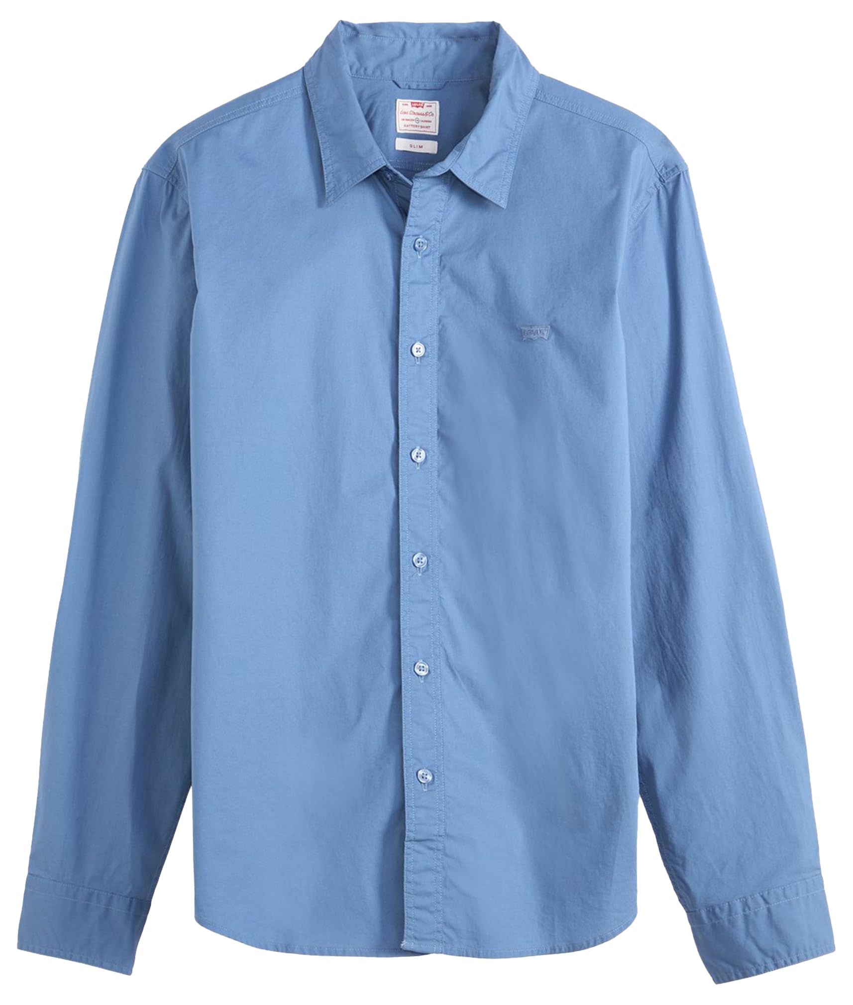 Ls Battery Hm Shirt Slim Sunset Blue STR, Sunset Blue, XL