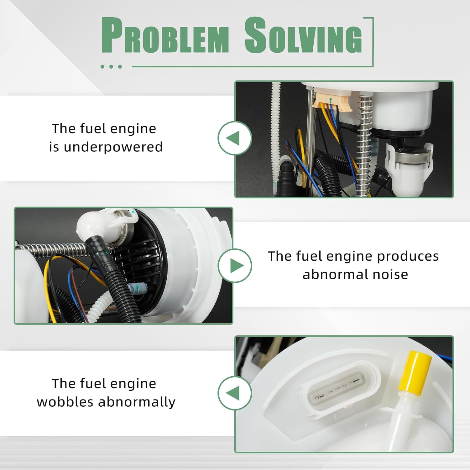 Electric Fuel Pump Assembly with Sending Unit Fit for Volkswagen CC 2009-2014 │ Passat 2006-2014, 1.8L/2.0L/3.6L - Replace SP5099M E8738M FG1268 P77039M Fuel Pump Module