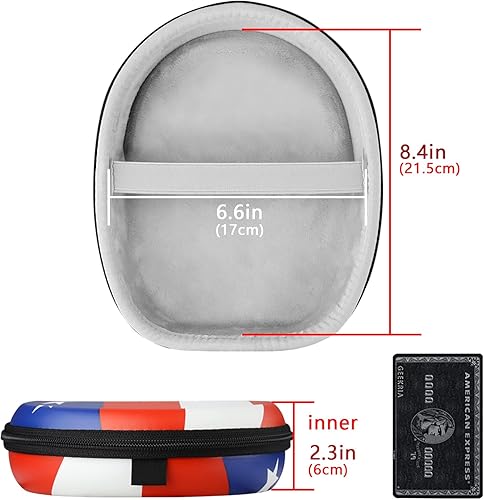 Miniatura 4 de Geekria Shield - Funda para auriculares para conductor de camión, bolsa de transporte de repuesto para viajes, compatible con auriculares Blue