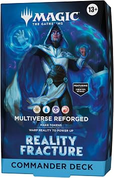 Magic The Gathering Reality Fracture Commander Deck - Multiverse Reforged | 100-Card Deck + Accessories