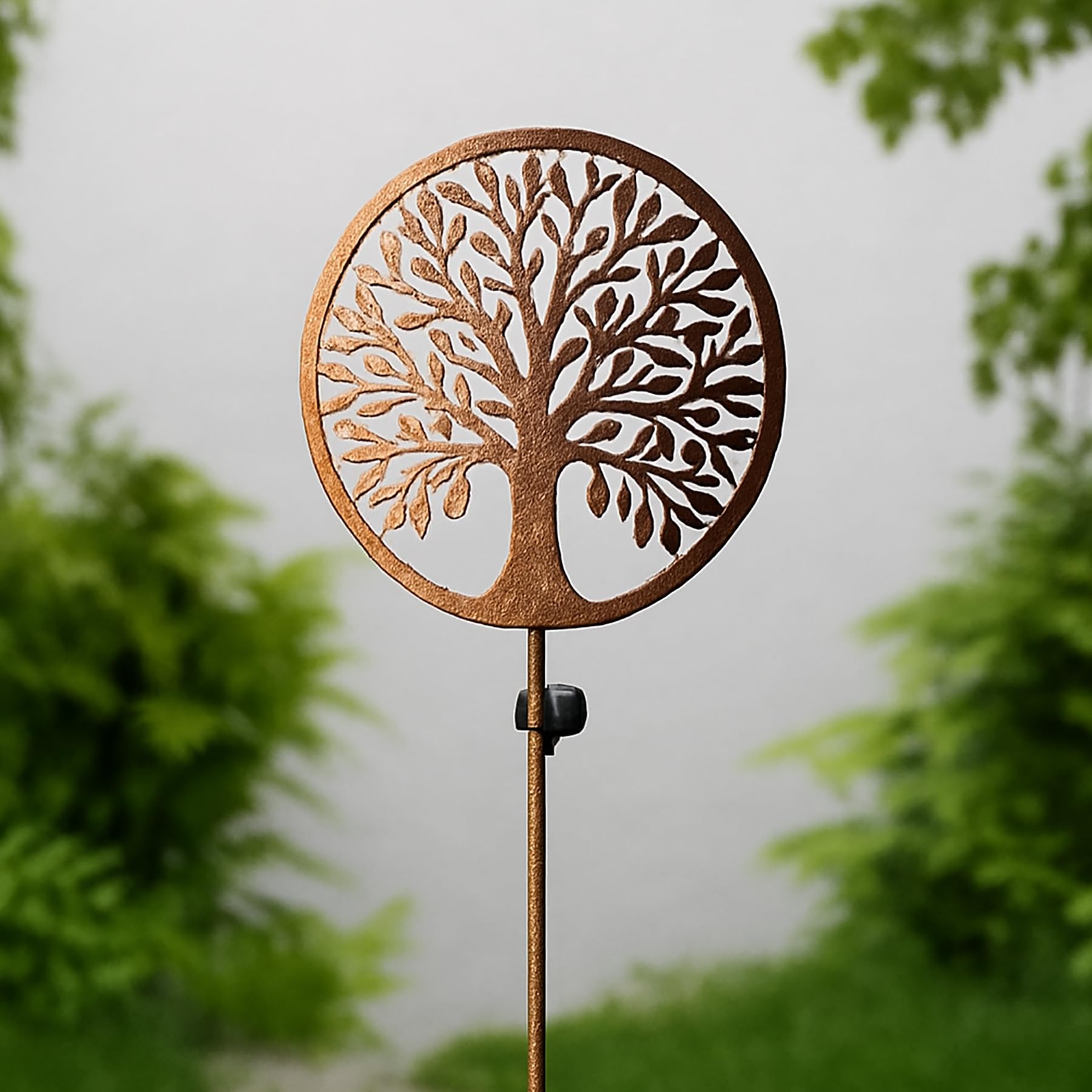 105cm Tree of Life Solar Stake Light - Auto On/Off Dusk to Dawn LED Garden Light - Decorative Outdoor Solar Powered Lawn Ornament - Weatherproof Stake for Patio, Garden Bed & Pathway Illumination