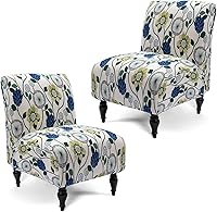 Vista 39 de Liykimt Funda de Silla de Acento Sin Brazos, Funda de Silla Deslizante de Tela Elástica de Spandex Extraíble para Sillas Sin Brazos, Protector